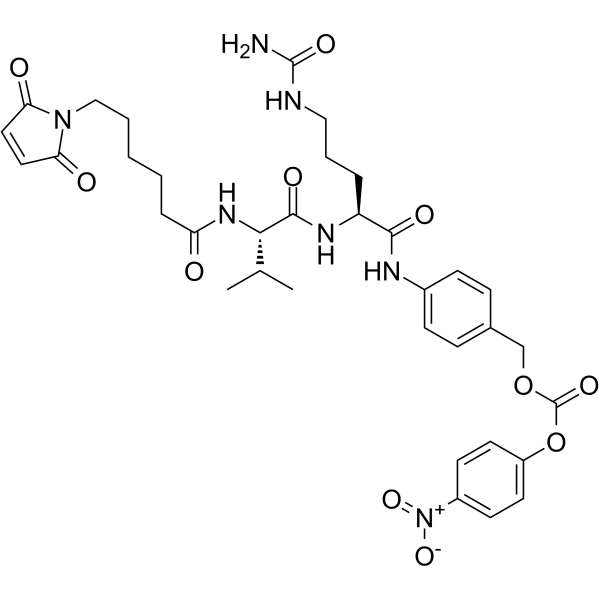 MC-Val-Cit-PAB-PNP，Maleimidocaproyl-L-valine-L-citrulline-p-aminobenzyl alcohol p-nitrophenyl carbonate